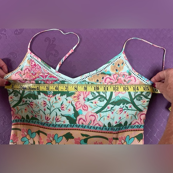 Spell Lotus 🦚 Peacock Slip Dress 🔮 - Picture 9 of 9